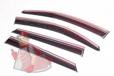 Paravanturi, Deflectoare Aer, Skoda Superb Stil Cromat (2015-2020) 4 Bucati
